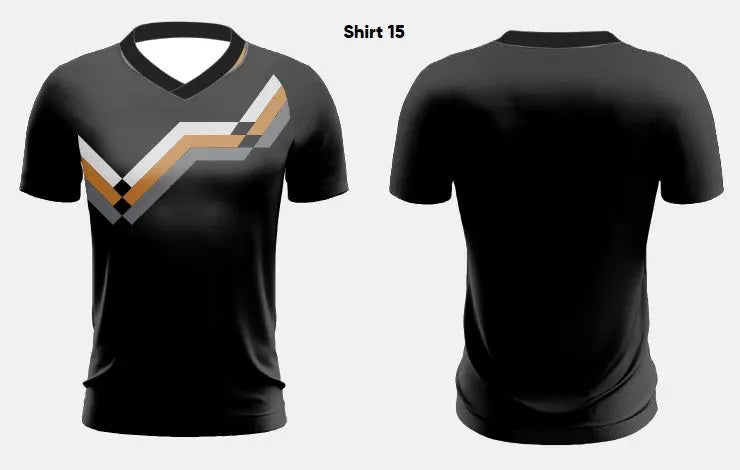 Custom Sublimated V-Neck T-Shirt CST01 Flash Uniforms